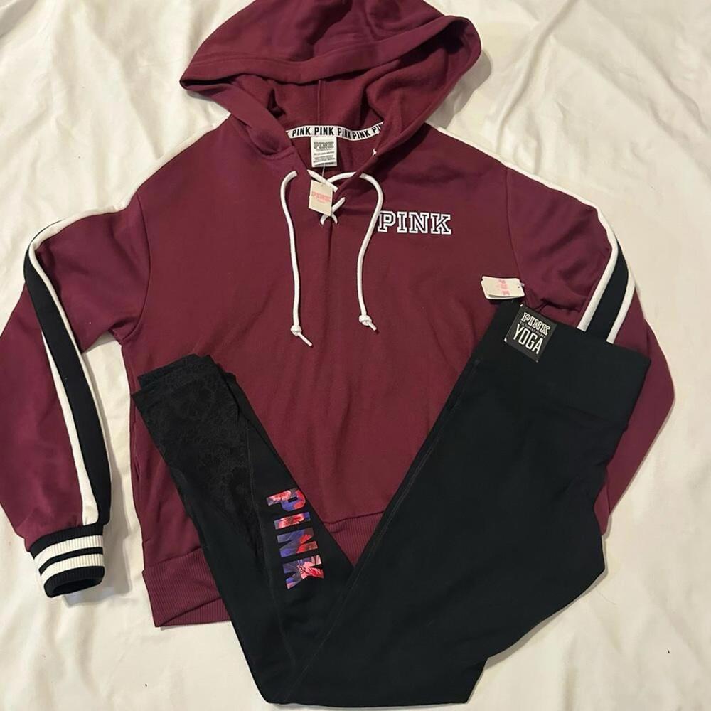 PINK Victorias Secret pullover sweater and leggings set